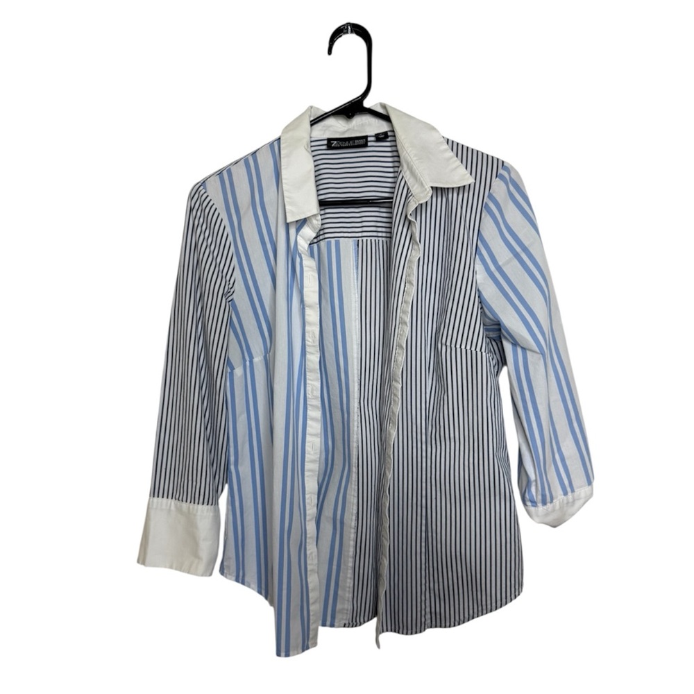 New York and Co. Blue and White Striped women’s Shirt